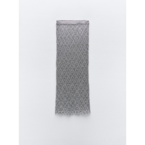 NWOT SILVER THREADED SKIRT- SIZE - Picture 3 of 4